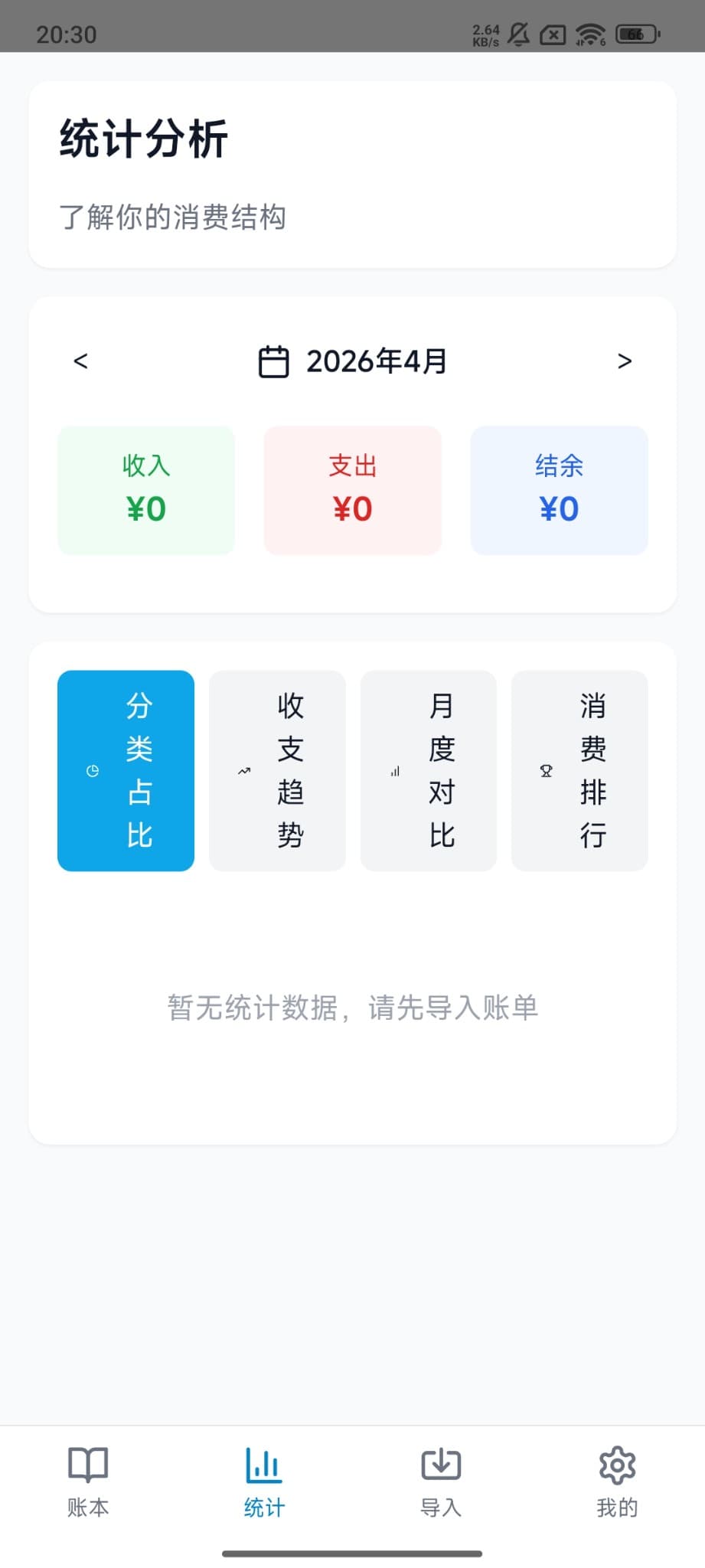 统计分析：分类占比/趋势/排行